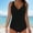 Black, variant on Baqcunre Women's Two Piece Tankini Swimsuits Warp Ruched V Neck Slimming Bathing Suits Swim Tank Top with Bottom Black L