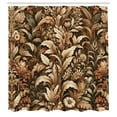 thumbnail image 4 of Ambesonne Brown Shower Curtain, Earthy Colors Fall Flourishes, 69"Wx84"L, Dark Sepia Pale Redwood, 4 of 4
