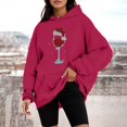 thumbnail image 2 of WEAIXIMIUNG Chandails en Molleton Mignons pour Femmes Preppy Chandail en Molleton de Noël pour Femmes Manches Longues Imprimé Lettre Motif Mignon Décontracté Pull Col Rond Automne, 2 of 4