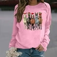 thumbnail image 4 of Christmas Horse Sweatshirts for Women 2025 Long Sleeve Crewneck Horses Graphic Sweatshirt for Horse Lovers Pullover Tops, 4 of 8
