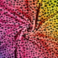 thumbnail image 4 of Everything Comfy Cheetah Print Decorative Throw Blanket, 30" X 40", Rainbow Gradient, 4 of 8