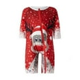 thumbnail image 3 of Hotiary Autumn Winter Long Sleeve and Long Pants Casual Home Wear Christmas Deer Print Family Pajamas Outfit, 3 of 7