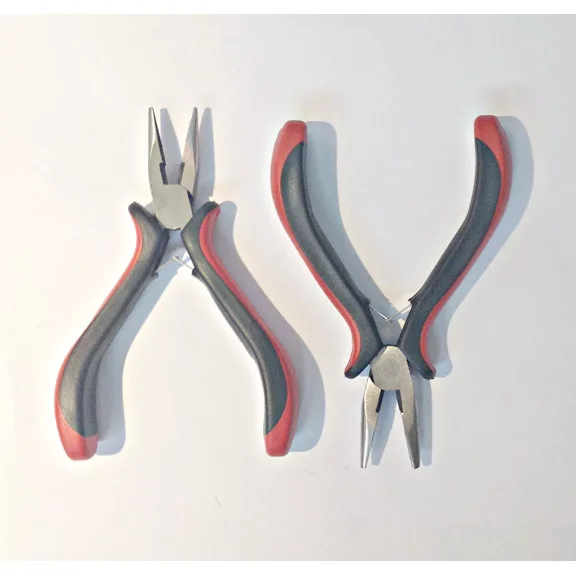 Fyna -Lot Of (2) Ultra Steel Tools 4-1/2" Mini Long Nose Pliers