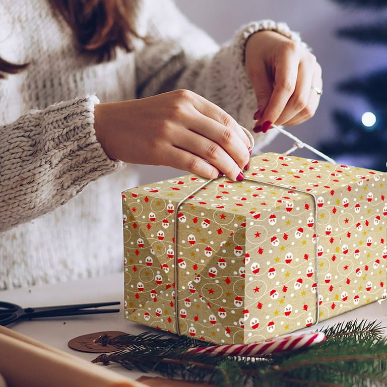 Christmas wrapping outlet paper kraft