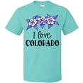 thumbnail image 3 of Inktastic I Love Colorado Columbine Flowers T-Shirt, 3 of 5