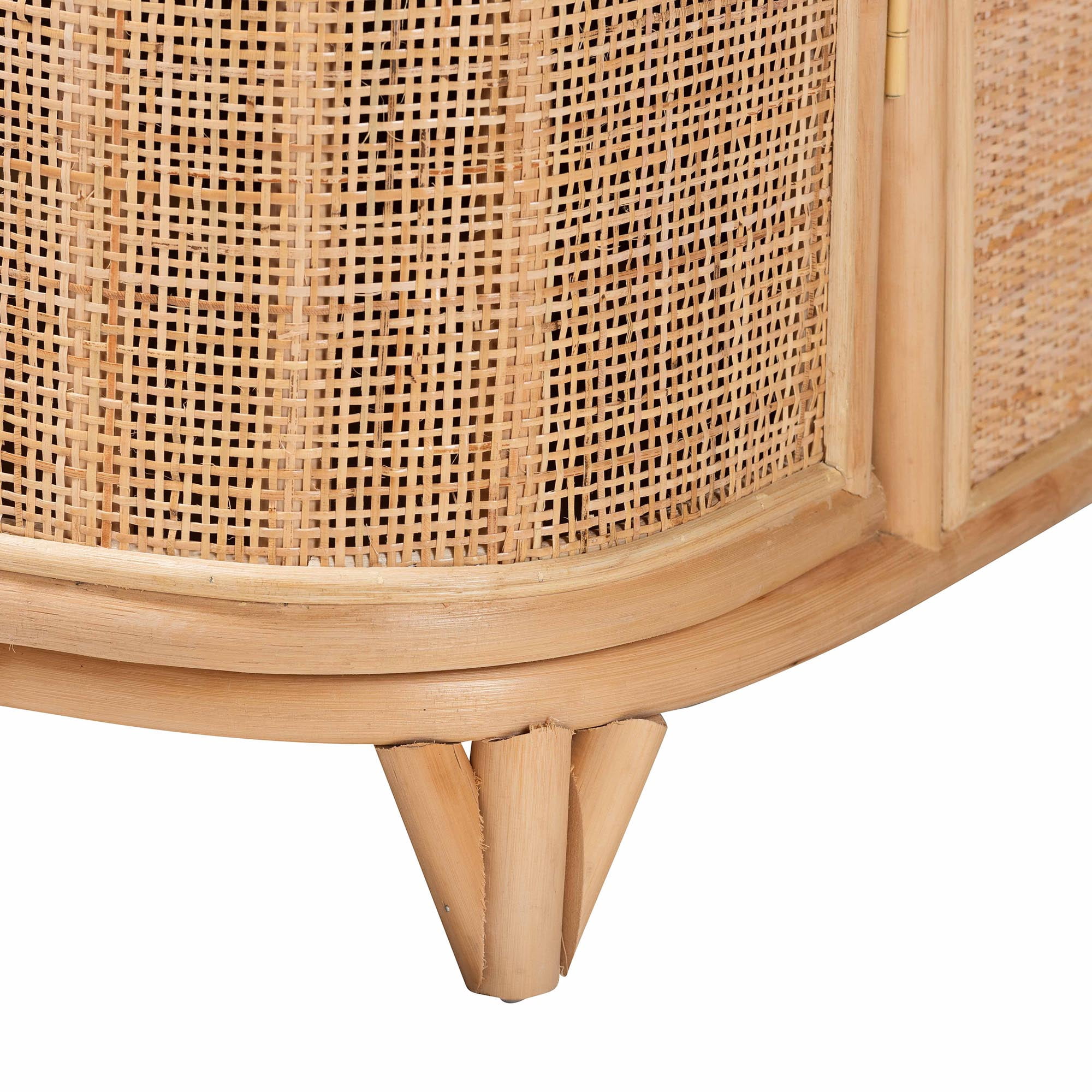 bali & pari Yanka Boho Storage Cabinet, 2-Door, Natural
