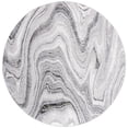 thumbnail image 3 of SAFAVIEH Amelia Aurora Abstract Area Rug, Gray/Gold, 6'7" x 6'7" Round, 3 of 12