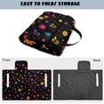 thumbnail image 5 of COEQINE Golf Cart Seat Cushion Cover, Portable Design Folds with Handle, Universal Fit Quilted Comfort Padding with 4 Pockets, for 2/4 Person Seats, Colorful Hippie Flower Musical Notes, 5 of 8