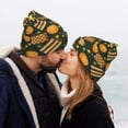 thumbnail image 5 of Lsque Autumn Harvest Pumpkin Basket Pattern Knitted Beanie, Unisex Winter Hat, Knit Hat Winter Beanies Thick Fisherman Beanies Cuffed Plain Skull Caps, 5 of 6