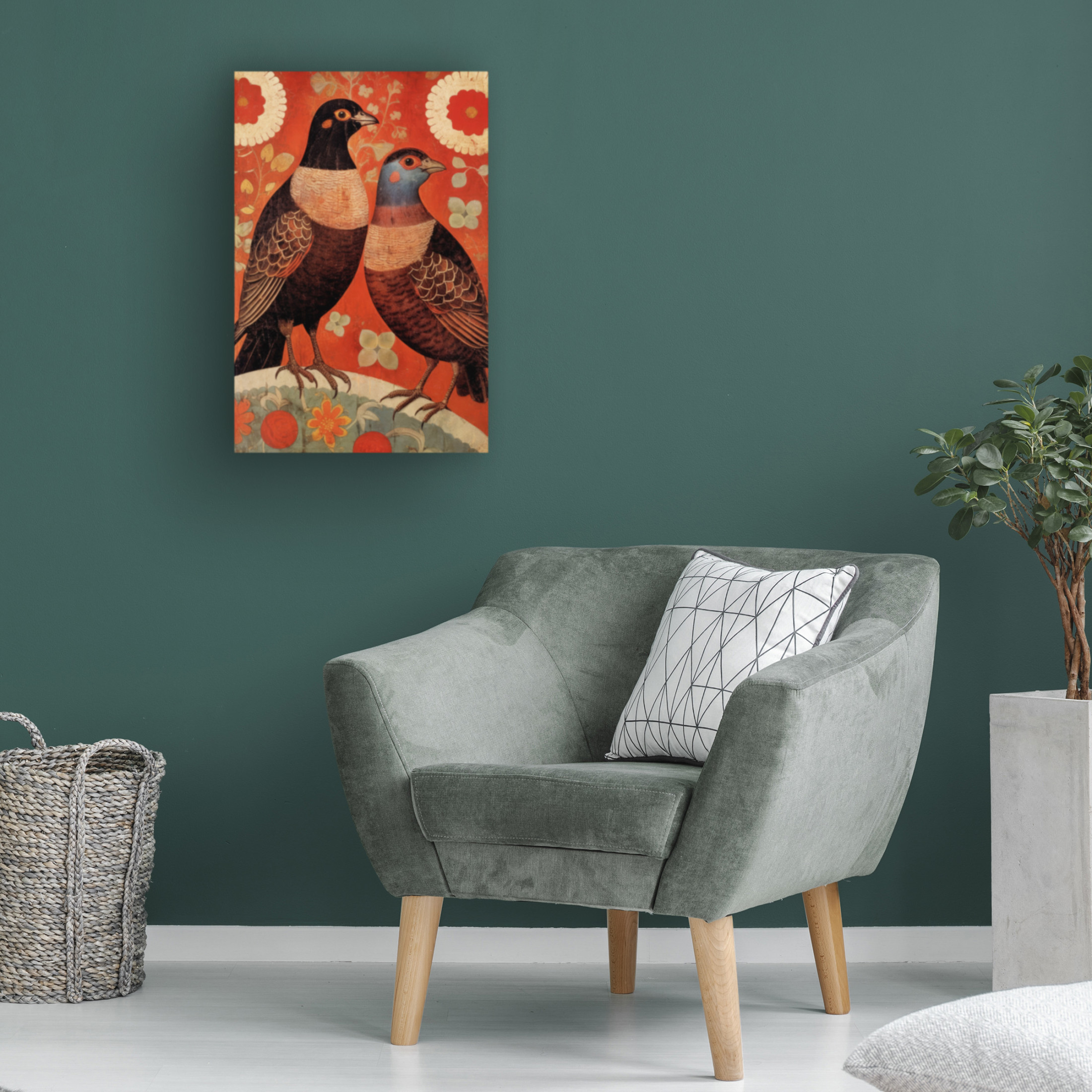 Trademark Fine Art Treechild Nostalgic Birds Canvas Wall Art
