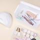 thumbnail image 4 of Estuche de almacenamiento para nail art, organizador cosmético con doble capa, caja portátil de herramientas de manualidades, soporte para artículos de belleza, con asa de 30x15x15cm para viajes y, 4 of 6