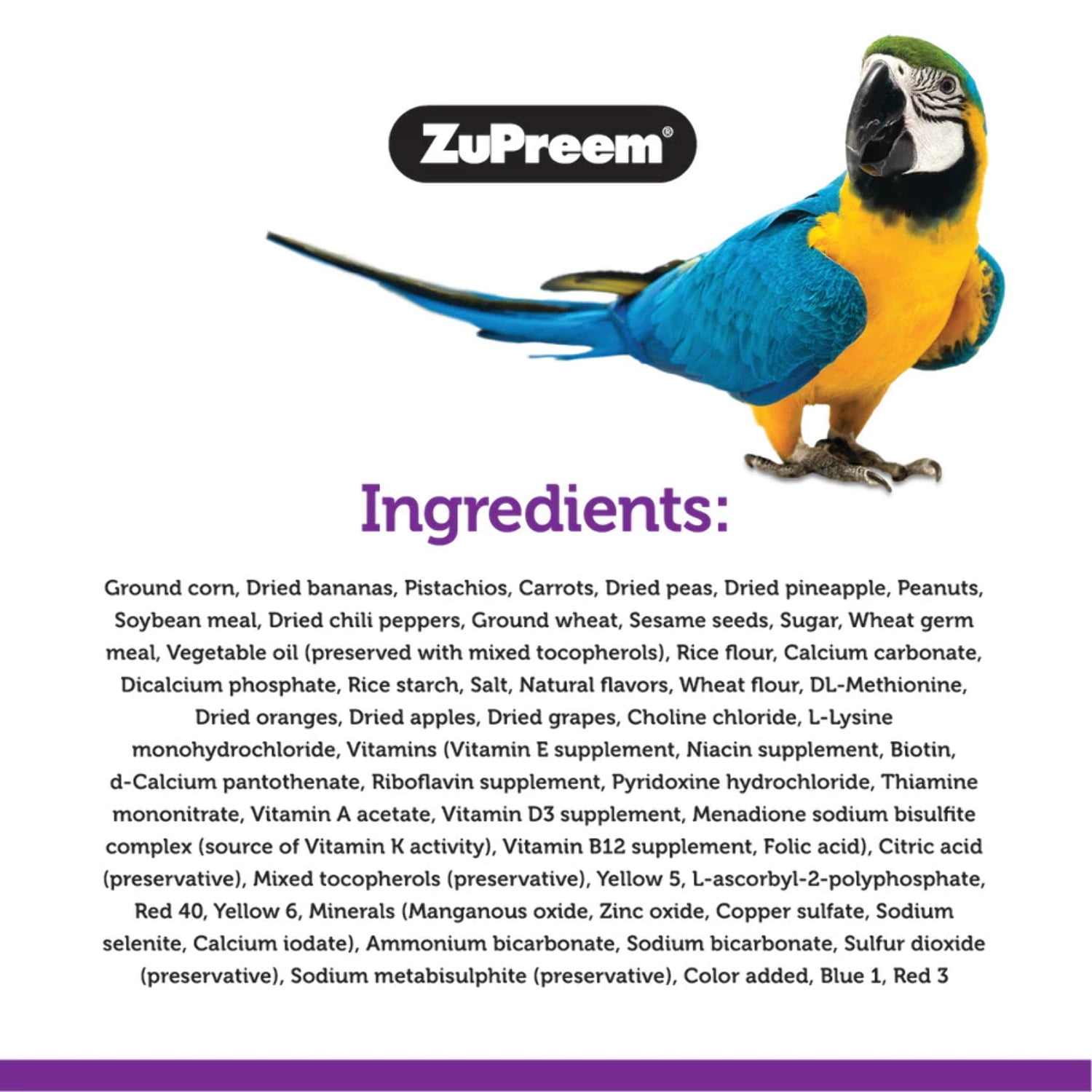 ZuPreem® Pure Fun® | Bird Food For Small Birds | 2 lb