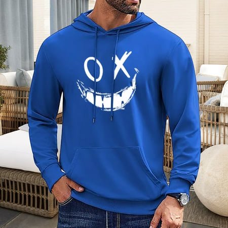 MKLEKYY Pull-Over pour Femmes Mode Décontractée pour Hommes, Pull à Capuche à Manches Longues avec Cordon de Serrage
