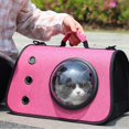thumbnail image 4 of Bolsa de transporte para gatos con ventana, transparente, transpirable, para mascotas, cápsula espacial, plegable, transpirable, para viajes, 4 of 5