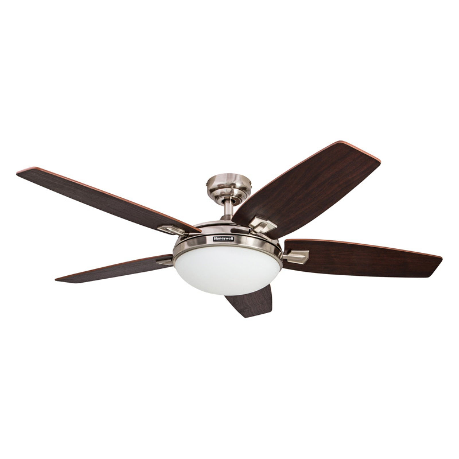 48 Honeywell Carmel Brushed Nickel Ceiling Fan With
