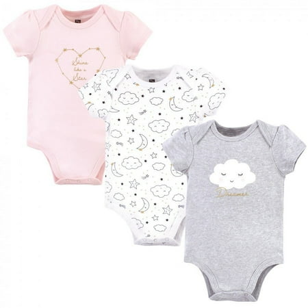 UPC: 0660168529661 | Hudson Baby Infant Girl Cotton Bodysuits 3pk  Dreamer  3-6 Months