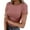 1#Red, variant on Harpily Women's Summer Scoop Neck Short Sleeve T-Shirts Ribbed Knit Slim Fitted Casual Basic Top Blue M