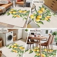 thumbnail image 6 of Yellow Lemon Large Area Rugs for Bedroom Living Room, Soft Non Slip Carpet Bedside Rug, Spring Botanical Leaves Fruit Farmhouse Rectangular Floor Cover Kitchen Accent Rug 3'x5' for Dining Room/Office, 6 of 9
