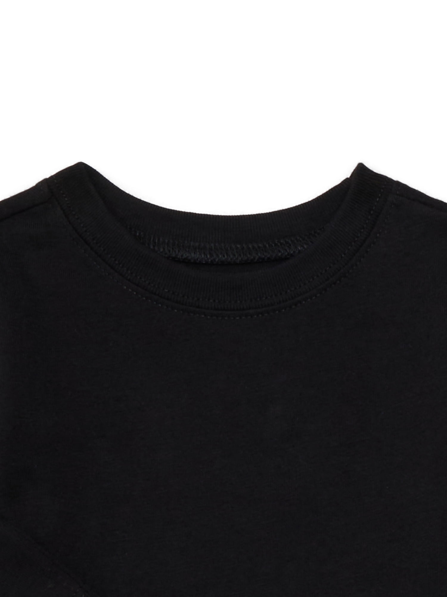 Garanimals Baby Girls Solid Tee with Long Sleeves, 3-Pack, Sizes 0M-24M