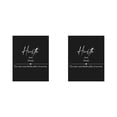 thumbnail image 4 of Injueey Carteles con letras en blanco y negro Arte de pared inspirador Entrepreneur Office Hustle Ajetreo 2Conjunto, 4 of 6