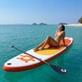 thumbnail image 1 of Superior Inflatable Stand Tall Paddle Board, Stable Durable Non-Slip Deck, Supports Up to 400lbs, Oar, Fins, Pump, Seat Included, Perfect for Surfing, Kayaking, Fishing, 1 of 7