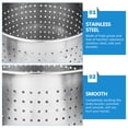 thumbnail image 3 of Minkissy Stainless Steel Crawfish Leaky Boiler Round Silver 1Set for Home Users, 3 of 5