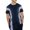 Blue - violet, variant on Elevenparis Mens Embroidered Embellished T-Shirt, Blue, Large