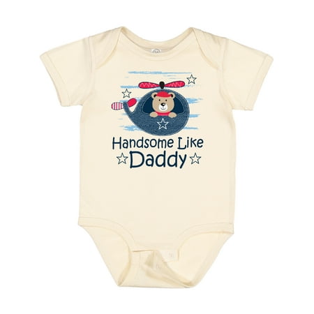 

Inktastic Handsome Like Daddy Outfit for Boy Gift Baby Boy Bodysuit