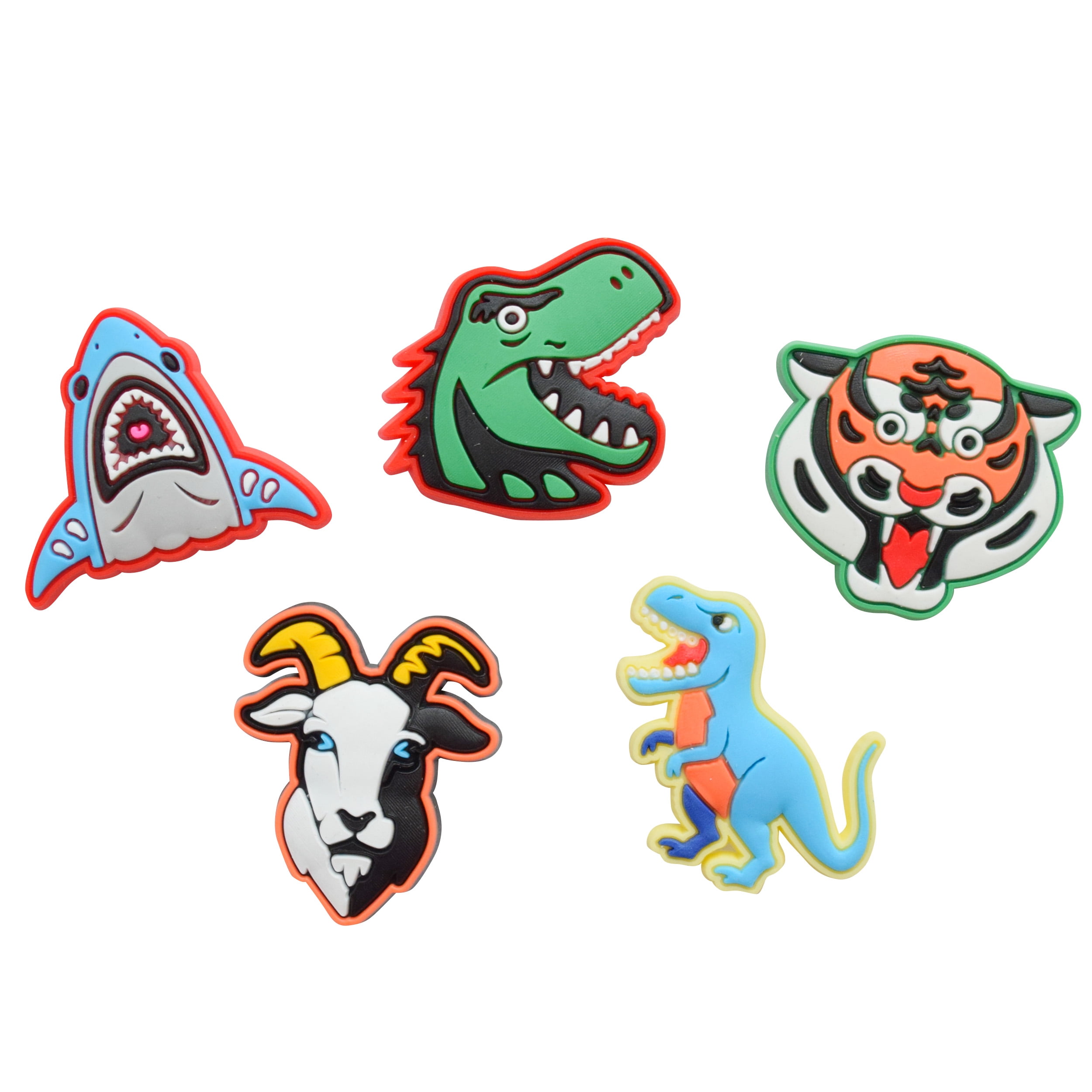 Art 101 Wild Creature Silicone Charms-Pencil Case Accessory, back to school, for students, 5-Pack