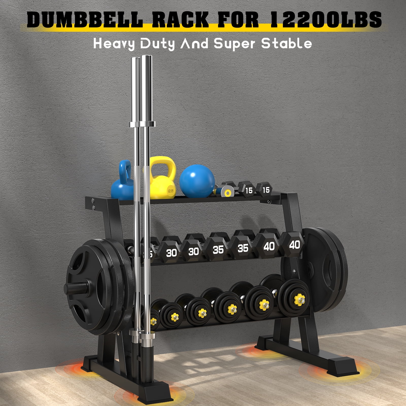 Lmdex Dumbbell Rack Dumbbell Weight Rack Heavy Duty, Home Gym Dumbbell Storage Stand Holder
