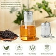 thumbnail image 2 of SUSWIM 2 Pack Tea Infuser for Loose Tea, Extra Fine Mesh Tea Strainers with Drip Trays, 304 Stainless Steel Tea Diffuser Filter, Tea Steeper Infusers for Teapot, Brew Tea（Small）, 2 of 5