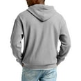 thumbnail image 5 of Dwelliawo 1/4 Zip Pullover Mens Long Sleeve Corduroy Drawstring Solid Color Fashion Sweatshirts Hooded Winter Fall Hoodie Pullover with Pockets Gray 3XL, 5 of 5
