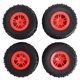 thumbnail image 5 of 4 Uds RC neumáticos de camión de recorrido corto neumáticos profesionales de alta simulación RC reemplazo para coche TRAXXAS SLASH 1/10 RC, 5 of 8