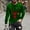 Green, variant on KeShDi Long Sleeve Shirts for Men Fashion Casual Men Christmas Print Sports Long Sleeves Round-Neck Blouses Shirts Black 4X