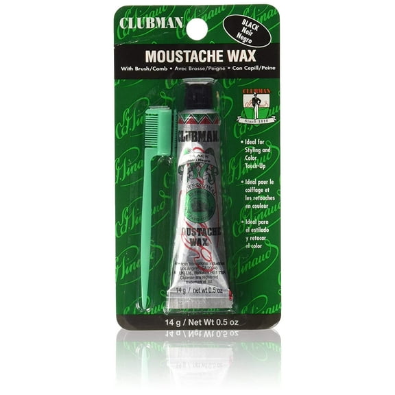 Clubman Moustache Wax Black 0.50 oz (Pack of 5)