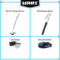 thumbnail image 5 of HART 20-Volt 10-inch String Trimmer/Bazooka Leaf Blower Combo Kit, (1) 2.0Ah Lithium-Ion Battery, 5 of 14