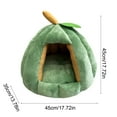 thumbnail image 4 of Viflosae Cats Beds Cats Beds Cats Tent Dogs Beds Semi Enclosed Cats Cave Bed with A Plusher Balls Soft Comfortable Covered Cats Bed with A Washable Detachable Mat Pet Products, 4 of 7
