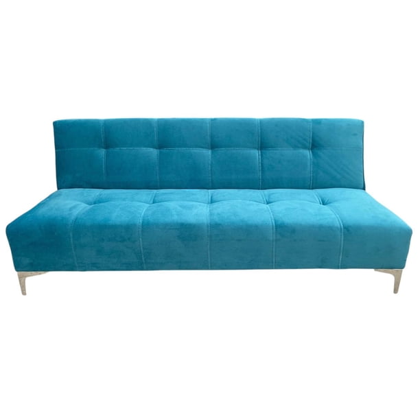 Sofá Cama Reclinable Okis Azul Turquesa, 3 Posiciones, SALVANTO