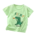 thumbnail image 3 of TOOYOU Boys Summer T-Shirt Cartoon Pure Cott On Short Sleeve Tees Size 3-4 Years Mint Green, 3 of 3