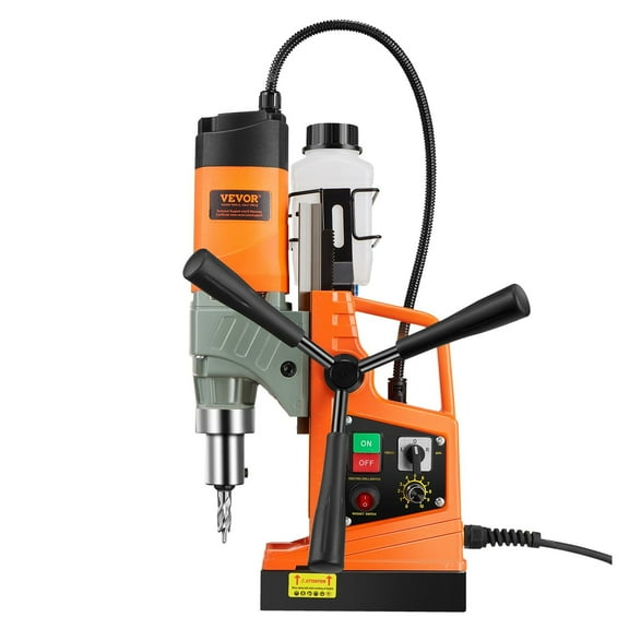 Magnetic Drill Press 1450W 12800N Portable Mag Drill Machine 800RPM Heavy Duty for Metalworking