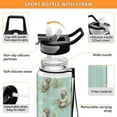 thumbnail image 4 of Sloth with Leaves 32oz Water Bottles with Straw Tritan Leakproof Sports Bottle BPA Free Clear for Fitness Gym Swimming Cycling, 4 of 7