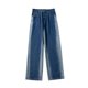 thumbnail image 4 of Pantalones vaqueros de longitud completa para hombre, de moda, casuales, con degradado de color, con botones y pierna recta, pantalones para hombre, 4 of 6
