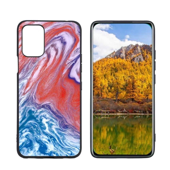 Compatible with LG K62 Phone Case, Blue Marble 39 Case Men Women, Flexible Silicone Shockproof Case for LG K62