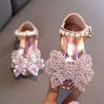 thumbnail image 2 of NOKIO Girls' Comfort Sandals Girls' Stylish Sandals Fashion Spring And Summer Girls Sandals Dress Performance Dance Shoes Mesh Rhinestone Butterfly Pearl Belt Buckle, 2 of 6