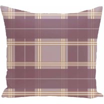 Simply Daisy 16" x 16" Big Bad Plaid Geometric Print Pillow, Purple