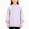 thumbnail image 2 of LEKWK Boys Crew Neck Sweatshirt Faux Two Piece Contrast Trim Long Sleeve Pullover Soft Warm Casual School Uniform Tops, 2 of 9