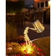thumbnail image 1 of Luces solares para exteriores, regadera solar con luces en cascada, luces solares para jardín, decoración de patio y jardín, luces solares para caminos y decoración exterior., 1 of 5