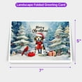 thumbnail image 5 of Merry Christmas Beagle Enjoys Woofmas Winter Xmas Holiday 7x5in Folded Greeting Card Beagles Dog Lover Gifts Idea Single Note Card with Envelope - 02022, 5 of 5
