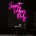 thumbnail image 4 of C-craft Sweet Vibes Only Neon Sign Wall Art Living Room Wall Decor House Decor Gift, 4 of 4