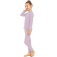 thumbnail image 6 of Huowey Warm Underwear Set Big Children Girls Base Long Girls Winter Warm Underwear Comfortable Breathable Thick Autumn and Winter, 6 of 7